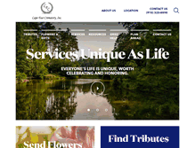 Tablet Screenshot of capefearcrematory.com